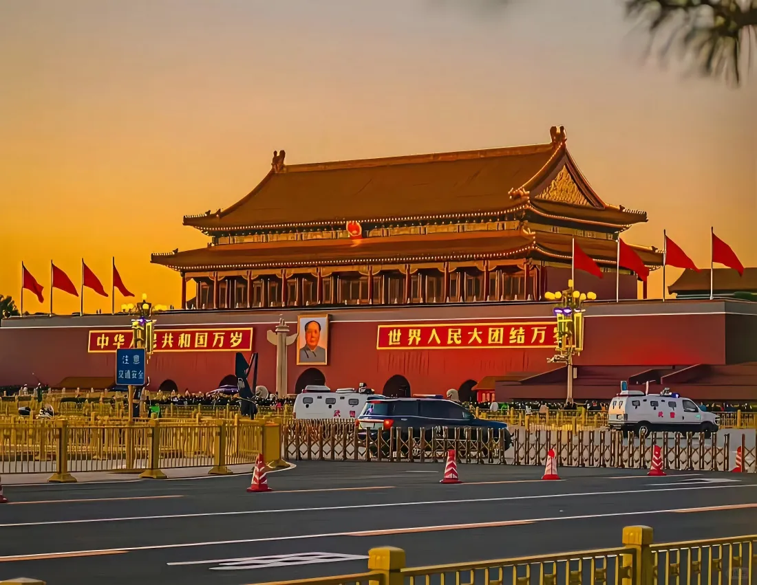 7k天安门壁纸｜北京地标黄昏背景图片 - 红色爱国主题「哲风壁纸」