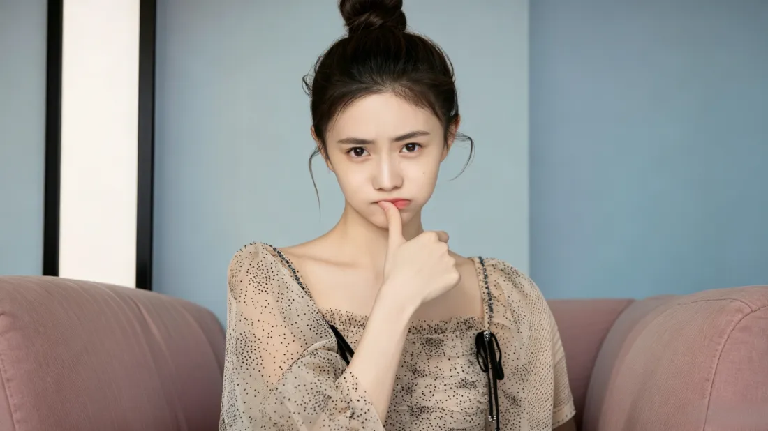 3k丸子头美女壁纸｜可爱居家背景图片 - 氛围感写真「哲风壁纸」