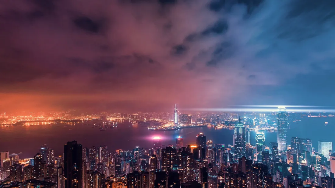 4k4K城市夜景壁纸｜都市天际线背景图片 - 璀璨灯火「哲风壁纸」