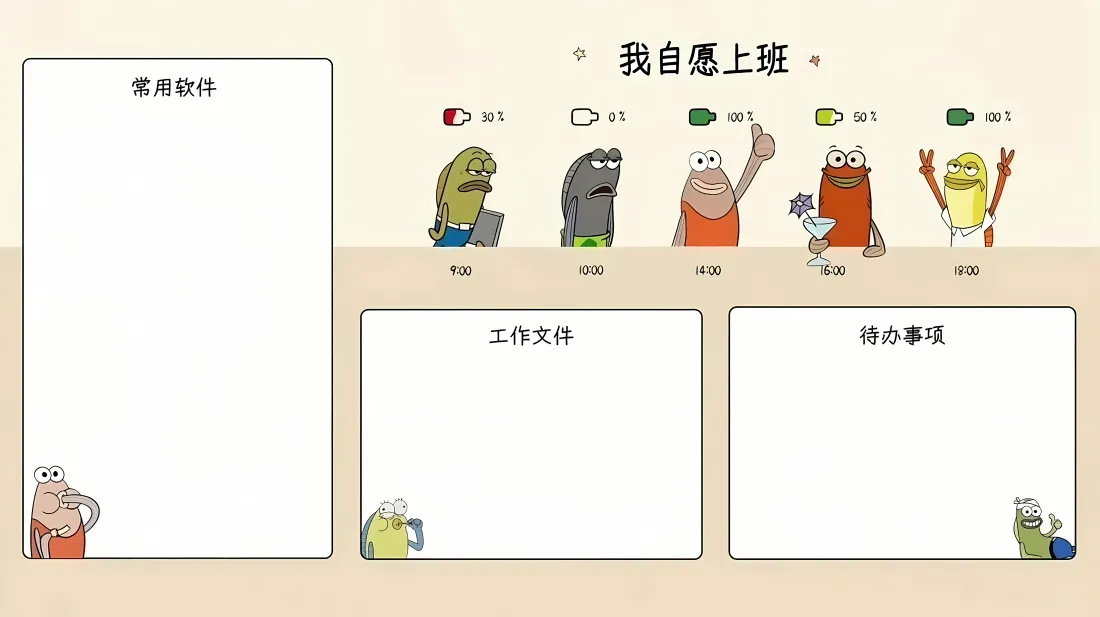 4k海绵宝宝壁纸｜工作分区背景图片 - 比奇堡路人鱼「哲风壁纸」