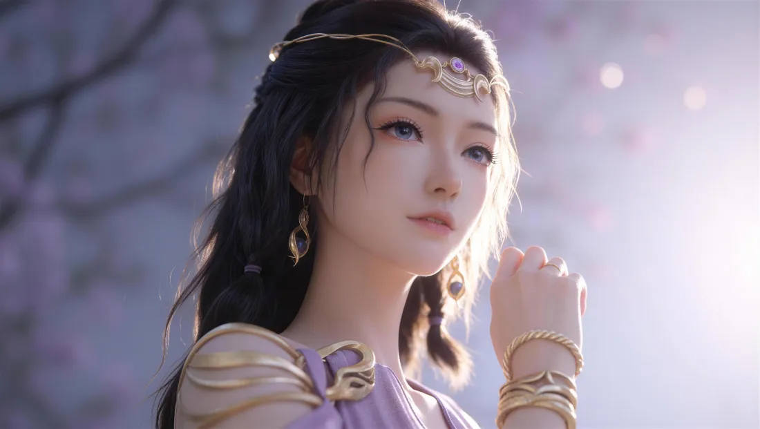 8k紫灵仙子壁纸｜古风紫衣背景图片 - 凡人修仙传「哲风壁纸」