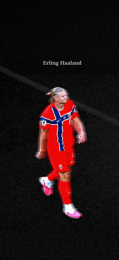 哈兰德手机壁纸｜挪威国家队背景图片 - 知名足球运动员「哲风壁纸」