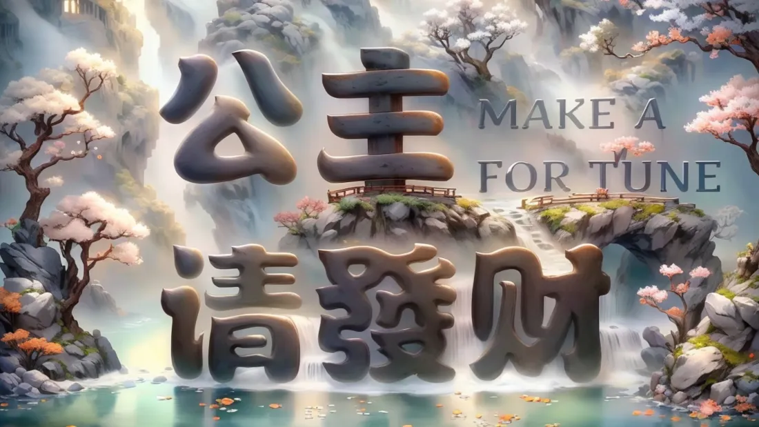3k公主请发财壁纸｜古风山水背景图片 - 上班族电脑桌面「哲风壁纸」