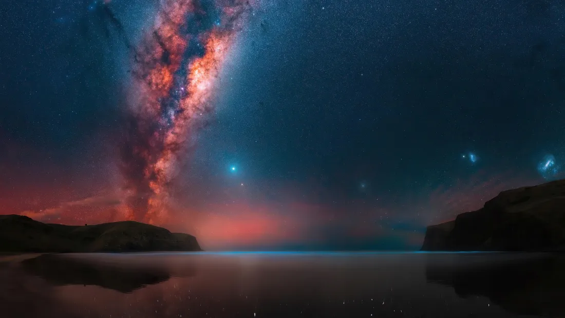 3k银河星空壁纸｜湖面倒影背景图片 - 震撼夜景「哲风壁纸」