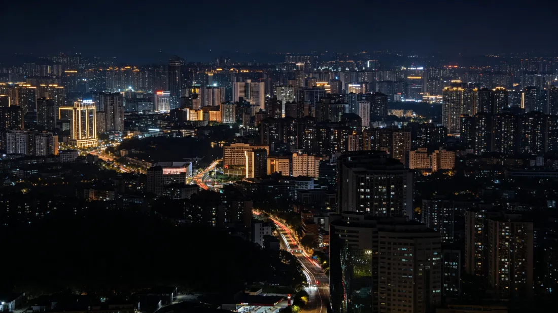 3k城市夜景壁纸｜俯瞰灯火背景图片 - 都市夜晚风光「哲风壁纸」