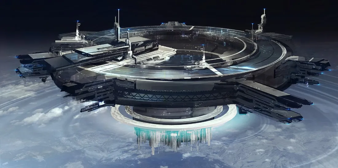 2k科幻空间站壁纸｜宇宙轨道背景图片 - 未来太空科技场景「哲风壁纸」