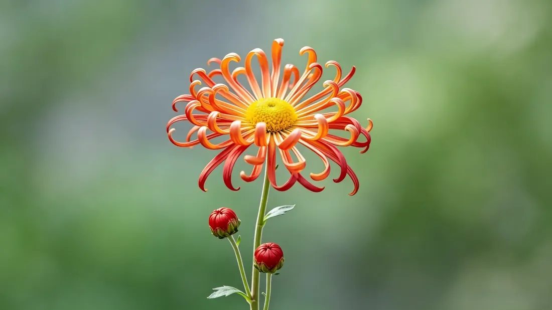3k橙红菊花壁纸｜清新自然背景图片 - 好看花卉「哲风壁纸」