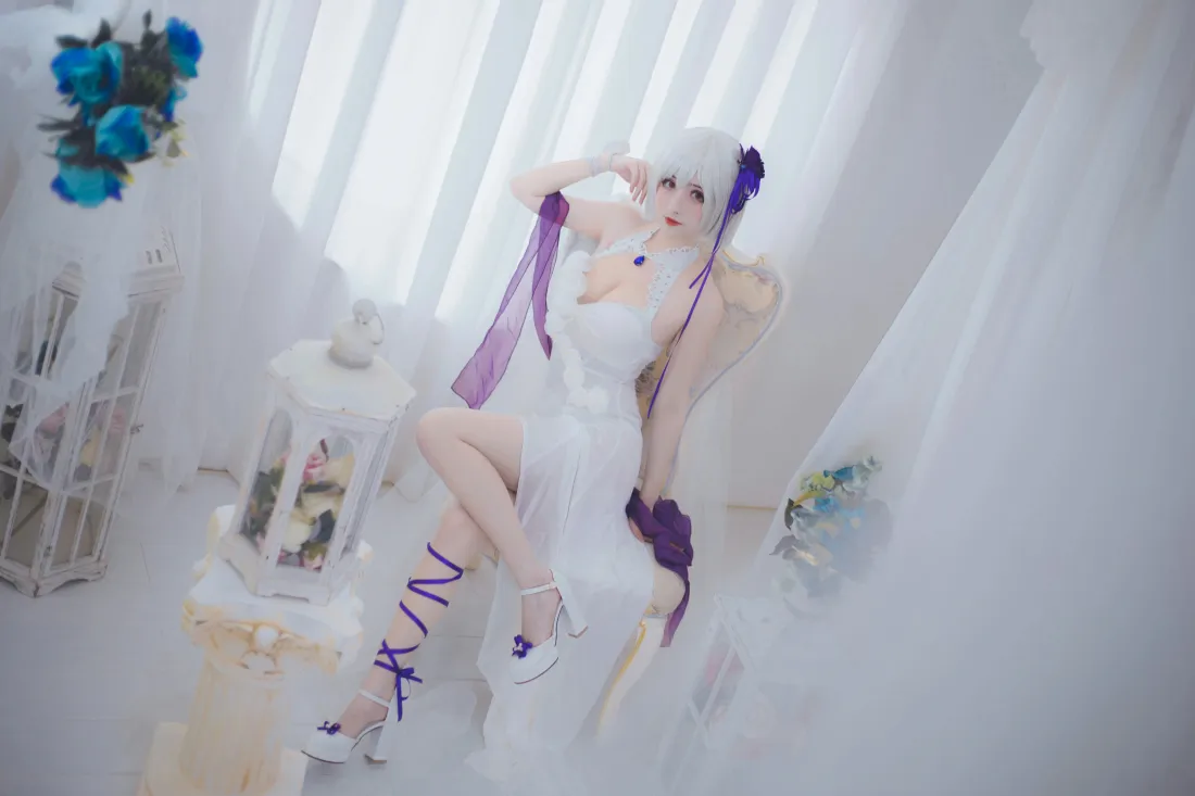 7k碧蓝航线天狼星cosplay壁纸｜白色室内背景图片 - rioko凉凉子「哲风壁纸」