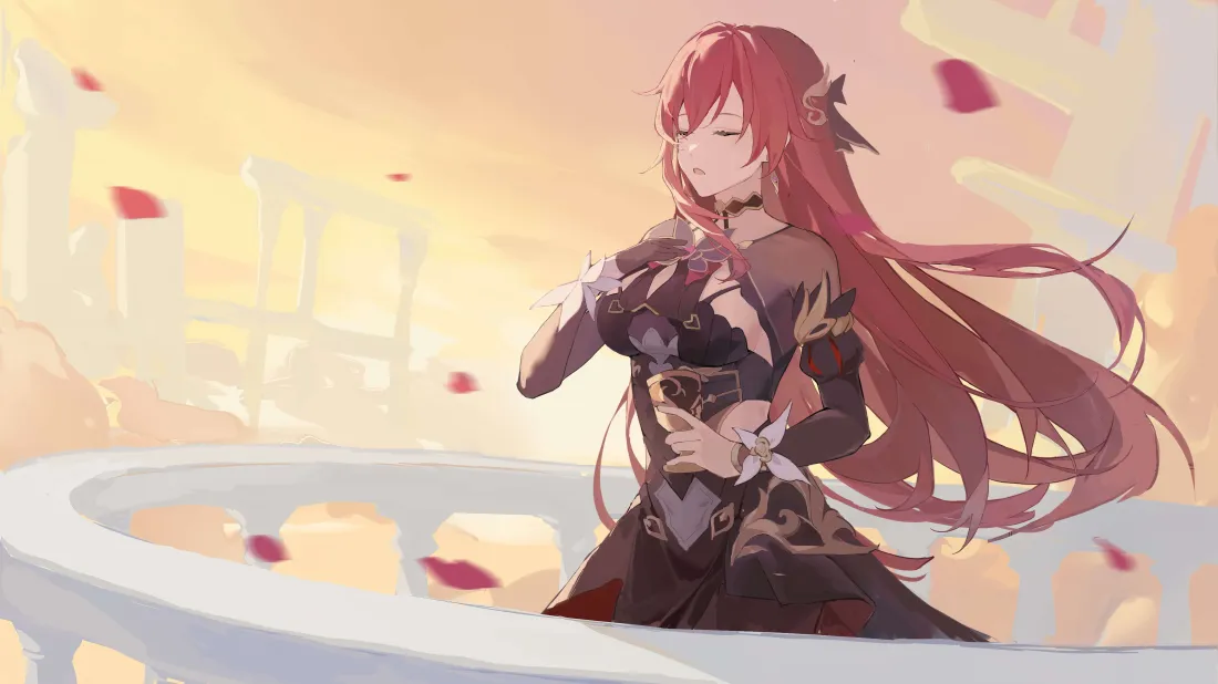 7k姬子壁纸｜暖光花瓣背景图片 - 崩坏星穹铁道「哲风壁纸」