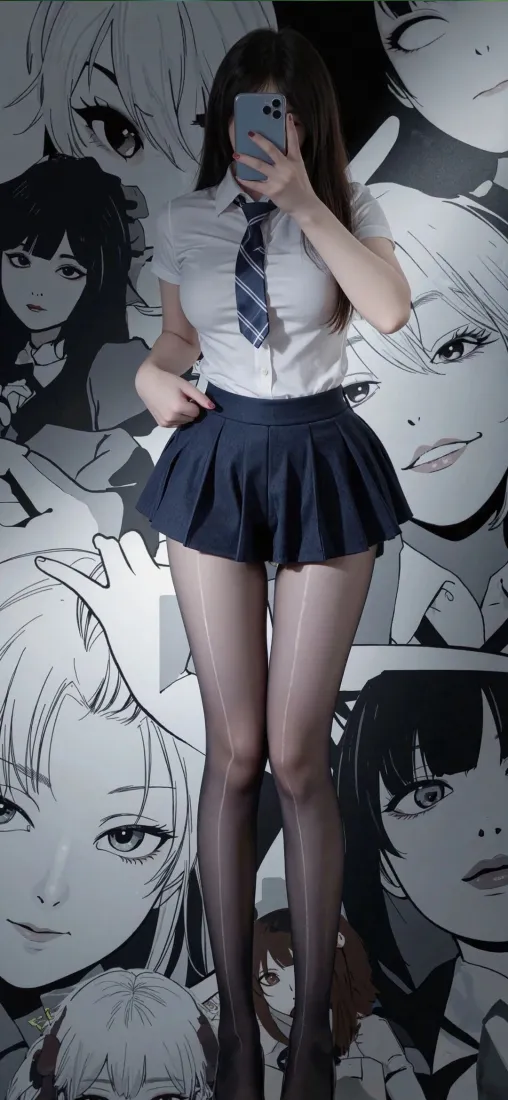 JK美女手机壁纸｜二次元动漫墙背景图片 - 制服穿搭「哲风壁纸」