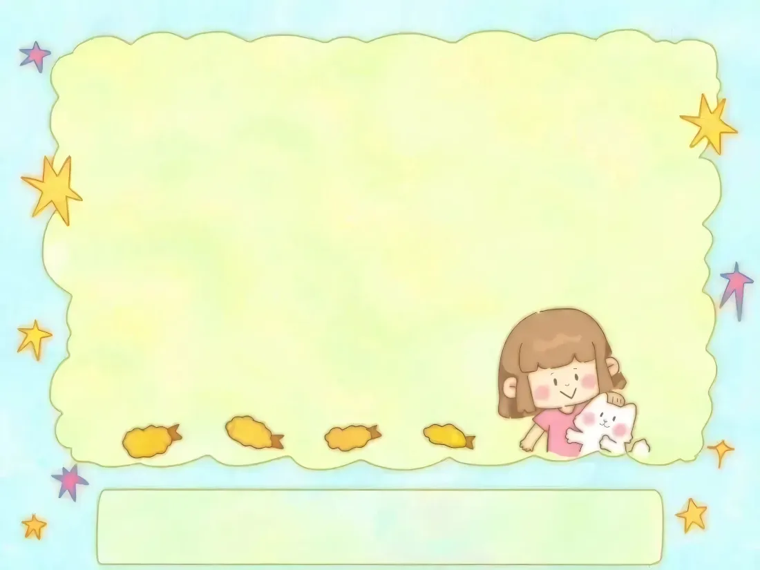 2k卡通小女孩壁纸｜糖果星星浅黄背景图片 - 可爱治愈「哲风壁纸」