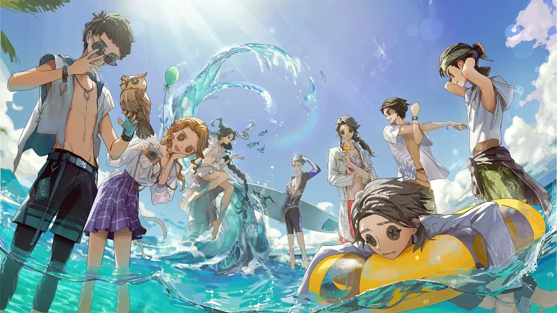 2k第五人格壁纸｜夏日海边背景图片 - 角色群像同人「哲风壁纸」