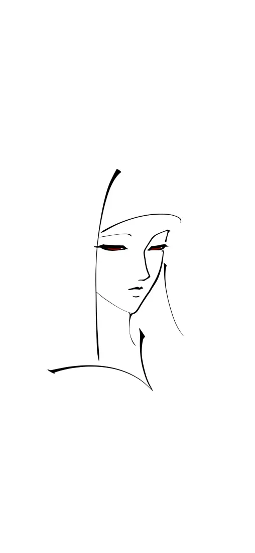 简约女性简笔画手机壁纸｜极简线条背景图片 - 小众手绘风「哲风壁纸」