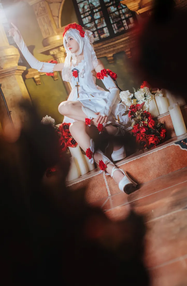 德丽莎花裳月纱手机壁纸｜崩坏3cos背景图片 - 南桃Momoko「哲风壁纸」