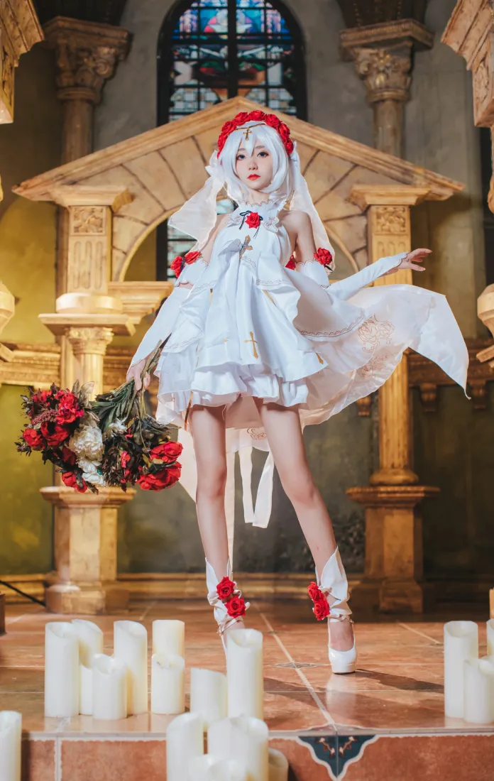 德丽莎手机壁纸｜崩坏3花裳月纱cos背景图片 - 南桃Momoko「哲风壁纸」
