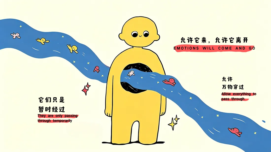 6k黄色卡通小人壁纸｜治愈创意背景图片 - 简约手绘情绪插画「哲风壁纸」