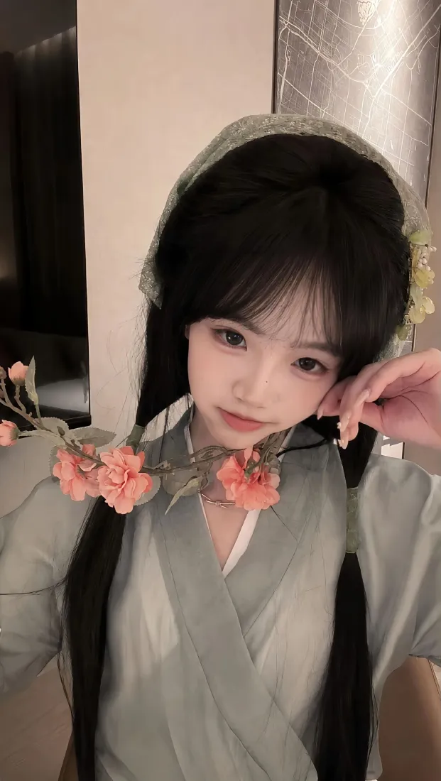 古风汉服美女手机壁纸｜浅调室内背景图片 - 高级感甜妹写真「哲风壁纸」
