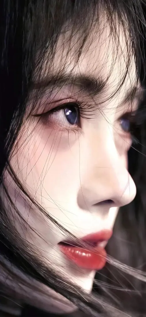 白鹿手机壁纸｜手绘侧脸背景图片 - 女明星氛围感写真「哲风壁纸」