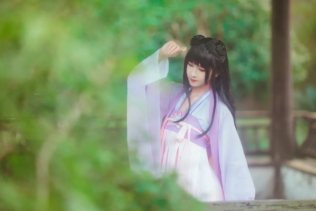 4k江厌离cosplay壁纸｜古风绿植背景图片 - 三度_69「哲风壁纸」