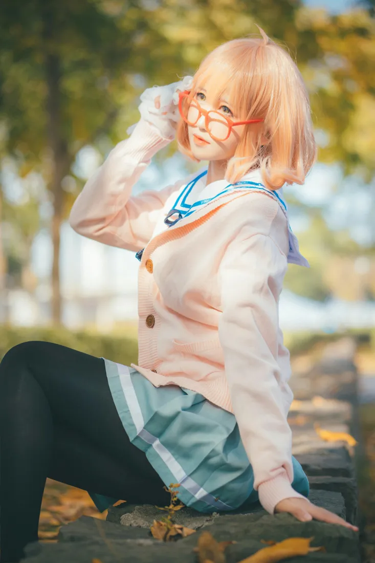 栗山未来手机壁纸｜秋日校园户外背景图片 - 三度_69cosplay「哲风壁纸」
