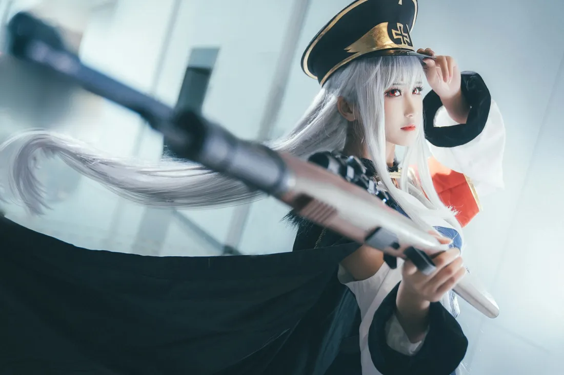 3k少女前线Kar98k壁纸｜三度_69cos背景图片 - 军装银发少女「哲风壁纸」