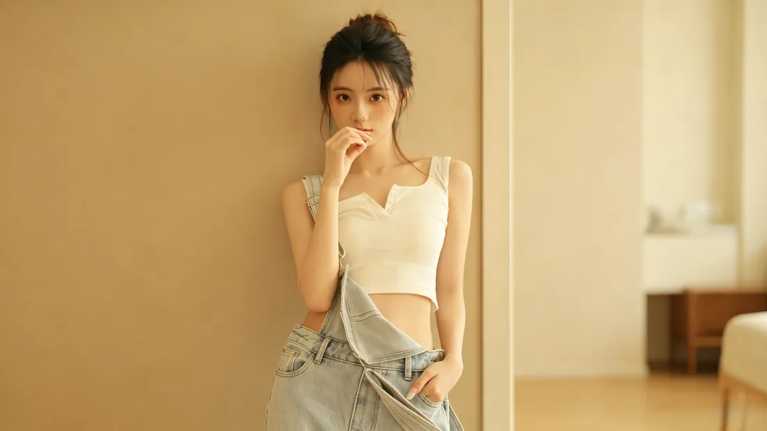 3k气质美女壁纸｜居家暖光背景图片 - 温柔氛围感写真「哲风壁纸」