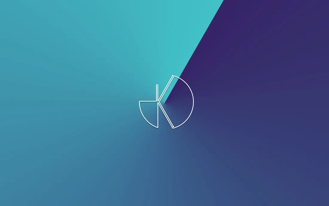 4k几何简洁壁纸｜蓝紫撞色渐变背景图片 - 抽象创意设计「哲风壁纸」
