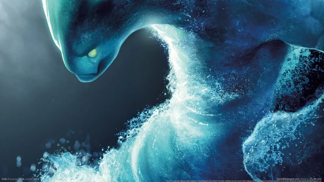 2k抽象水流壁纸｜护眼蓝色背景图片 - 创意艺术「哲风壁纸」