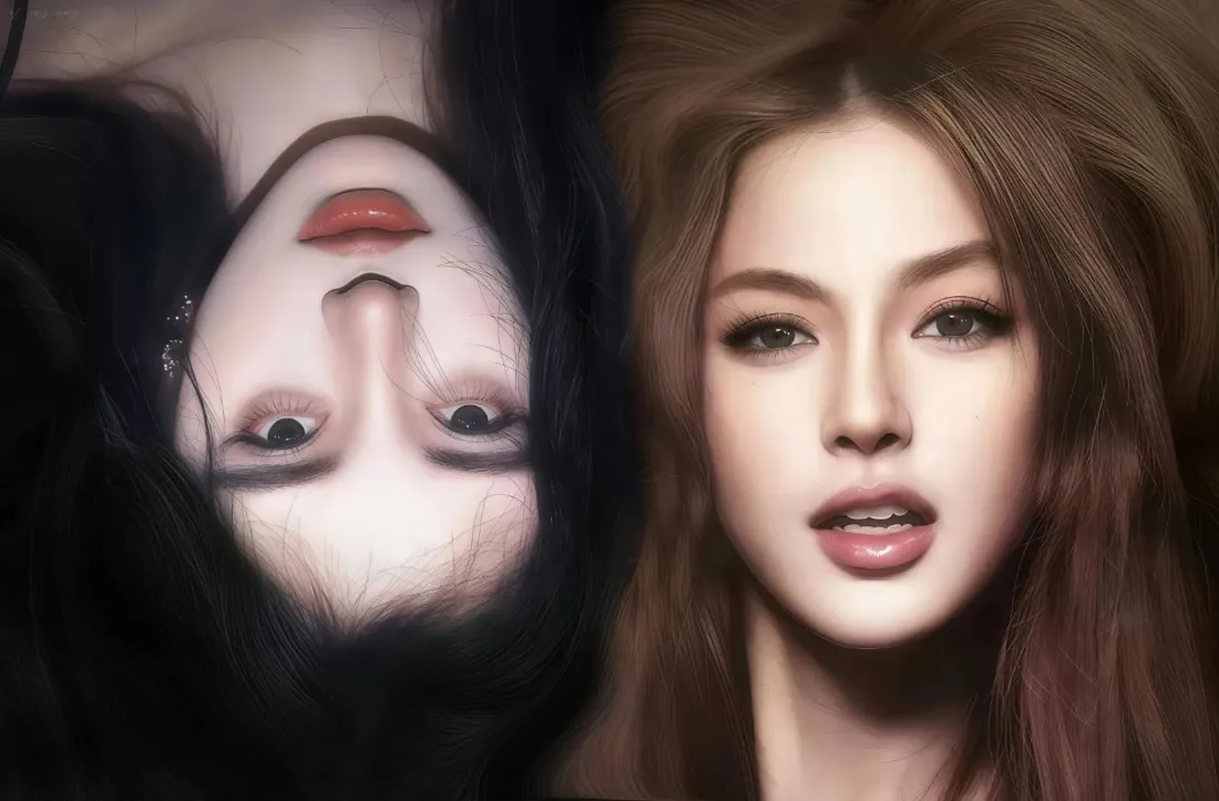 2k双美人壁纸｜氛围感背景图片 - 超绝写实插画「哲风壁纸」