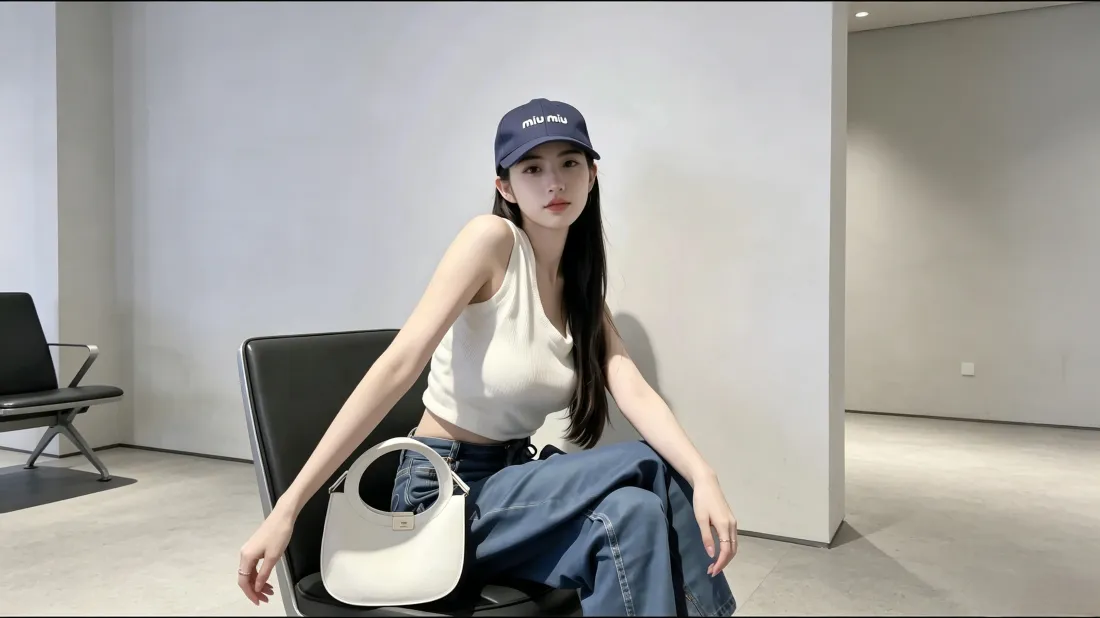 3k时尚美女壁纸｜休闲穿搭背景图片 - 简约室内场景「哲风壁纸」