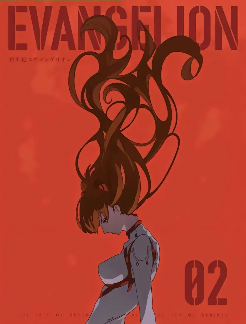 明日香手机壁纸｜红色调动漫背景图片 - EVA二次元角色插画「哲风壁纸」