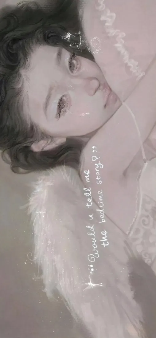 精灵翅膀美女手机壁纸｜浅白柔焦背景图片 - 氛围感人像「哲风壁纸」