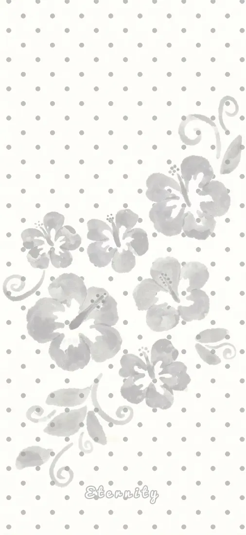 花朵手机壁纸｜浅灰波点小清新背景图片 - 可爱简约印花「哲风壁纸」