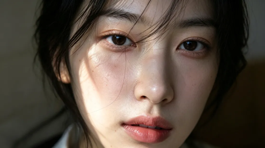 3k清冷少女壁纸｜光影特写背景图片 - 好看氛围感人像「哲风壁纸」
