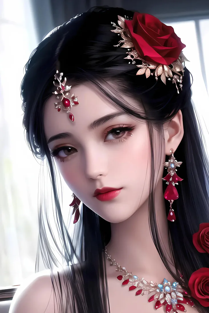 红衣仙侠少女手机壁纸｜古风动漫背景图片 - 国风美人「哲风壁纸」