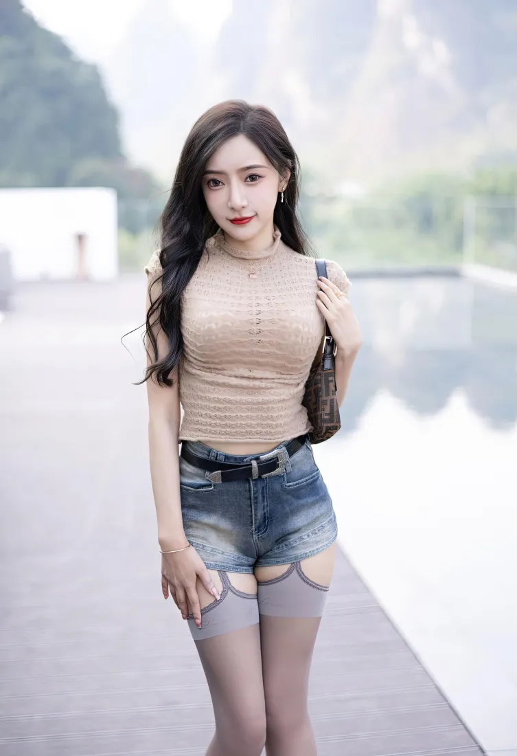 气质美女手机壁纸｜户外街拍背景图片 - 清新写真「哲风壁纸」
