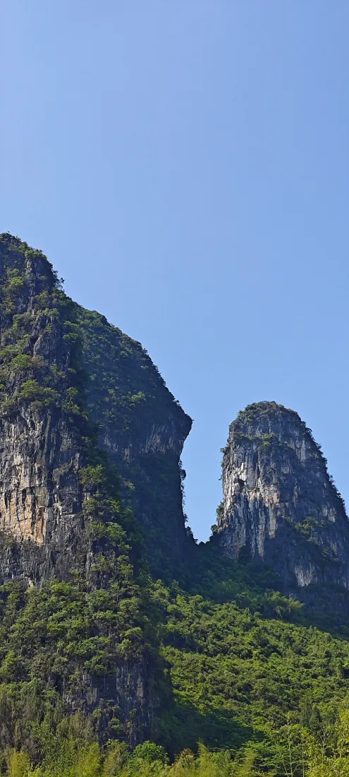 月亮山手机壁纸｜自然山水背景图片 - 广西阳朔旅游胜地「哲风壁纸」