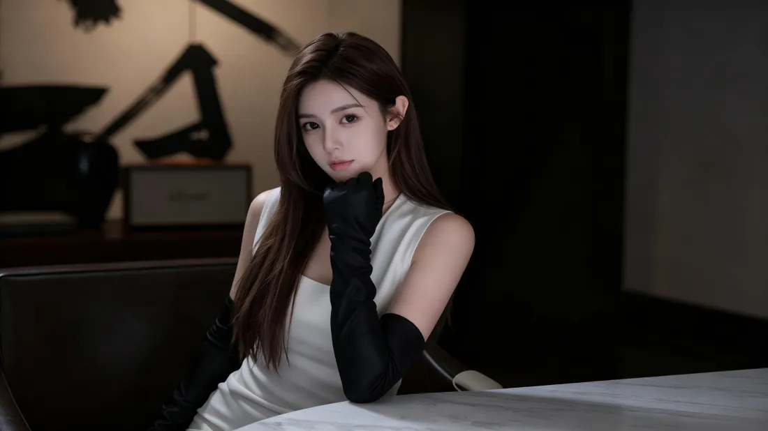 3k清冷美女壁纸｜室内穿搭背景图片 - 高级氛围感写真「哲风壁纸」