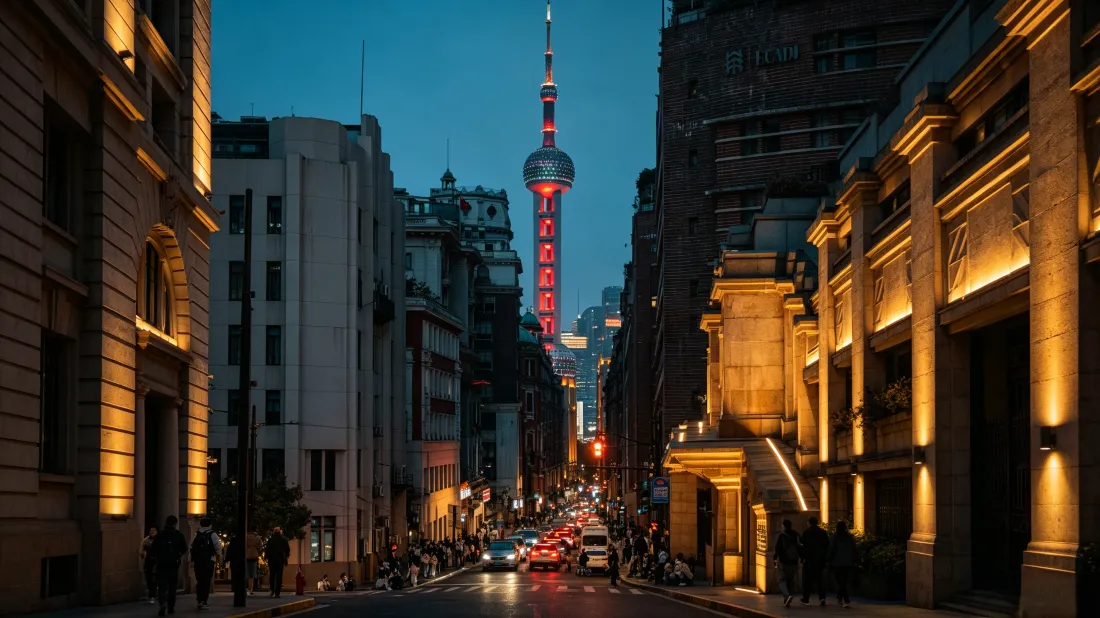 3k东方明珠壁纸｜上海城市夜景背景图片 - 街景灯光「哲风壁纸」
