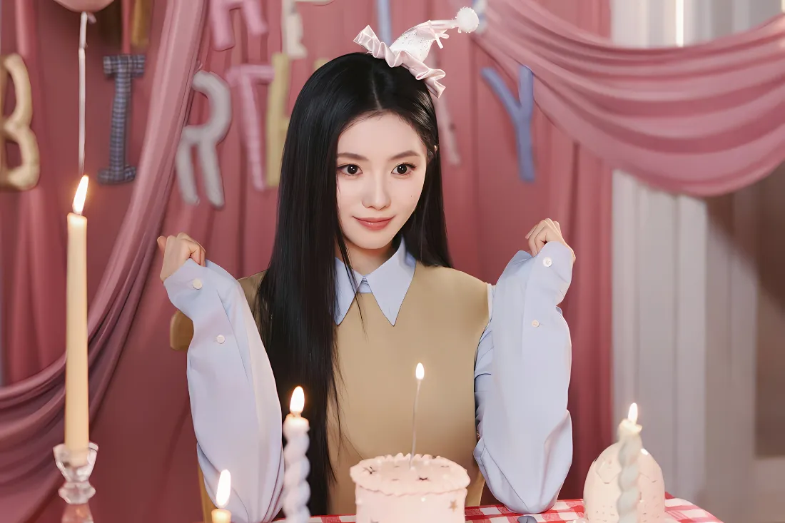 2k刘浩存壁纸｜生日派对背景图片 - 甜美少女写真「哲风壁纸」