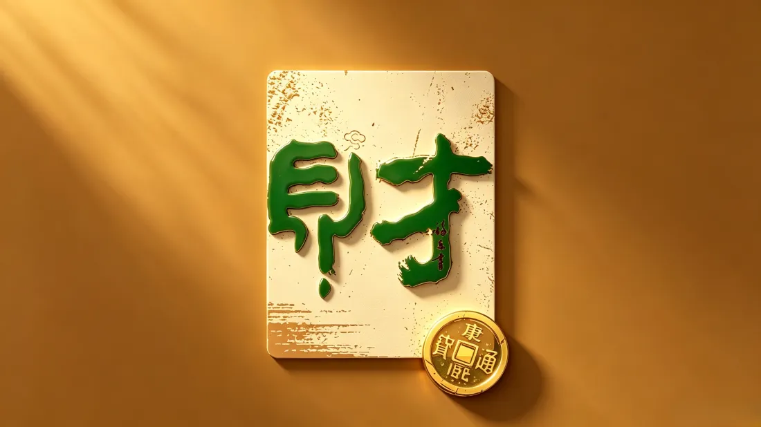 3k发财麻将壁纸｜暖黄光影背景图片 - 招财祈福「哲风壁纸」