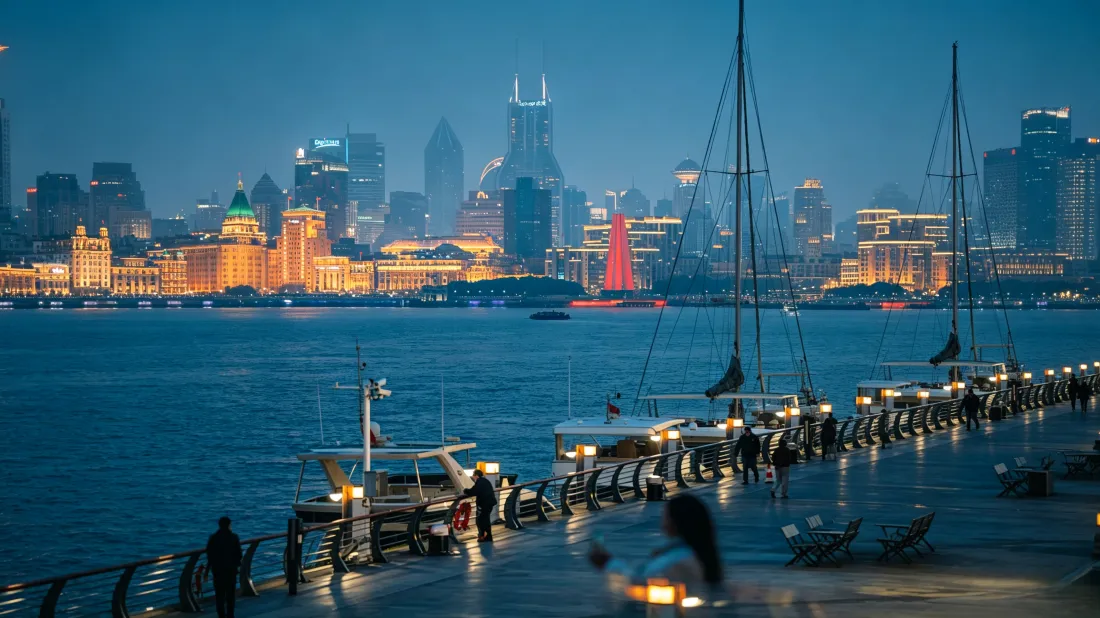 3k上海外滩壁纸｜滨江码头背景图片 - 城市江景夜景「哲风壁纸」