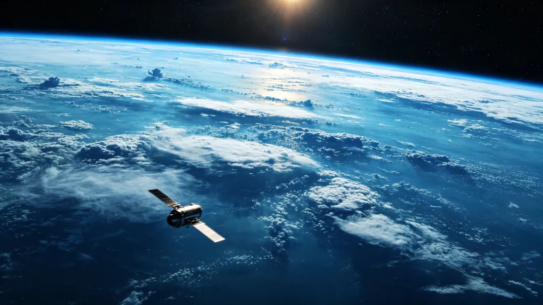 3k地球轨道卫星壁纸｜宇宙高空背景图片 - 科幻航天场景「哲风壁纸」