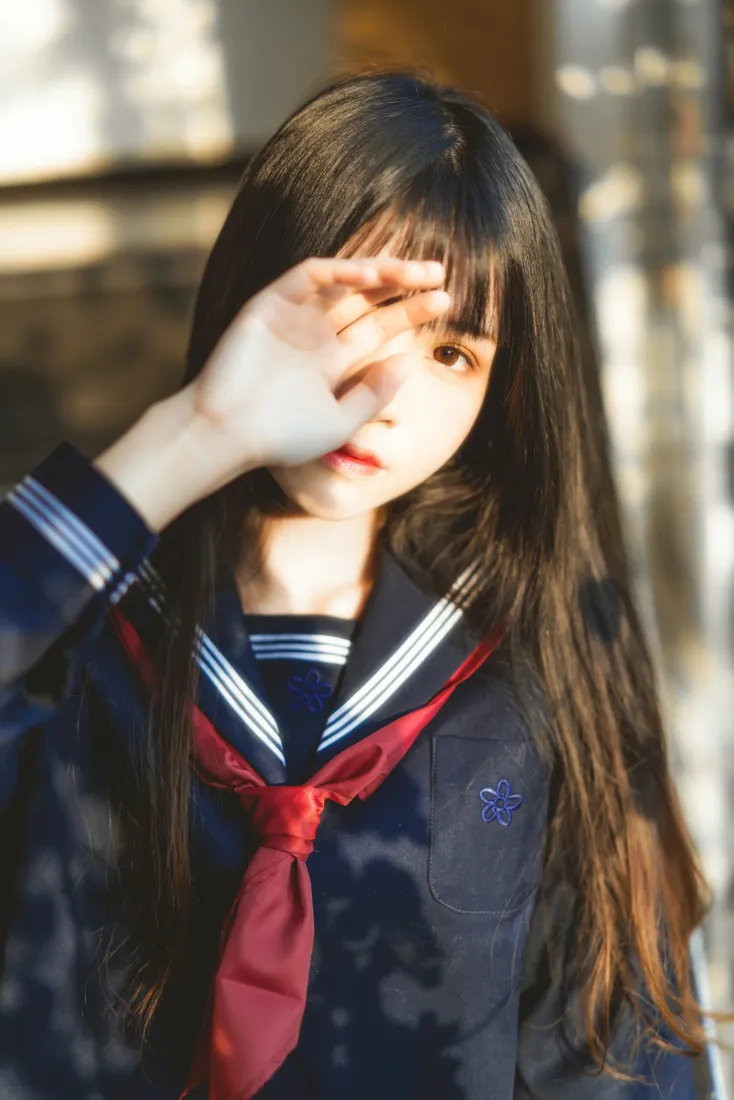 桜桃喵手机壁纸｜日系JK少女背景图片 - 校园光影写真「哲风壁纸」