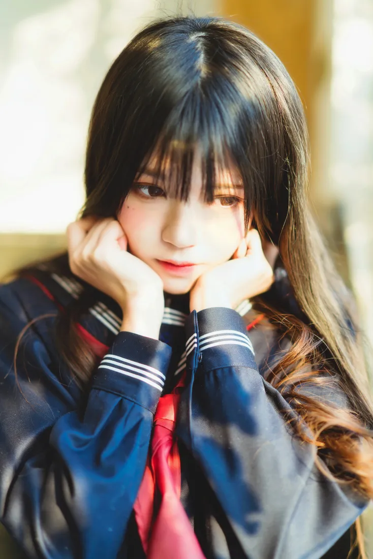 桜桃喵手机壁纸｜JK制服美少女背景图片 - 软萌人像「哲风壁纸」