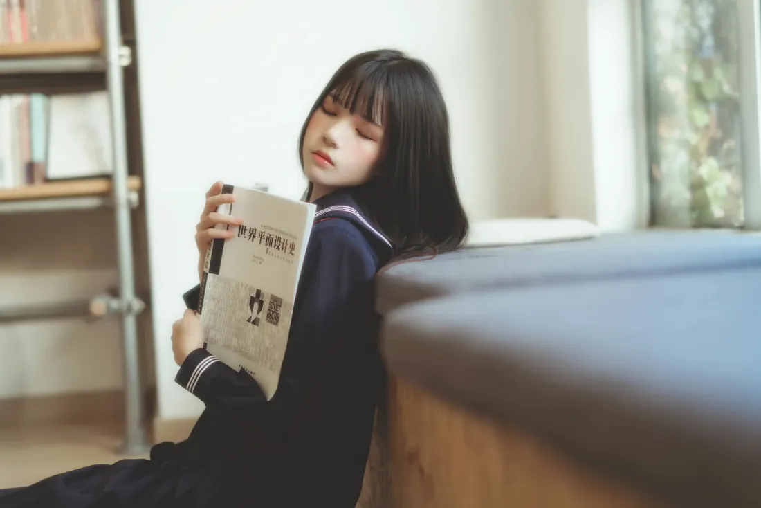 8k桜桃喵壁纸｜JK少女室内背景图片 - 清纯写真「哲风壁纸」