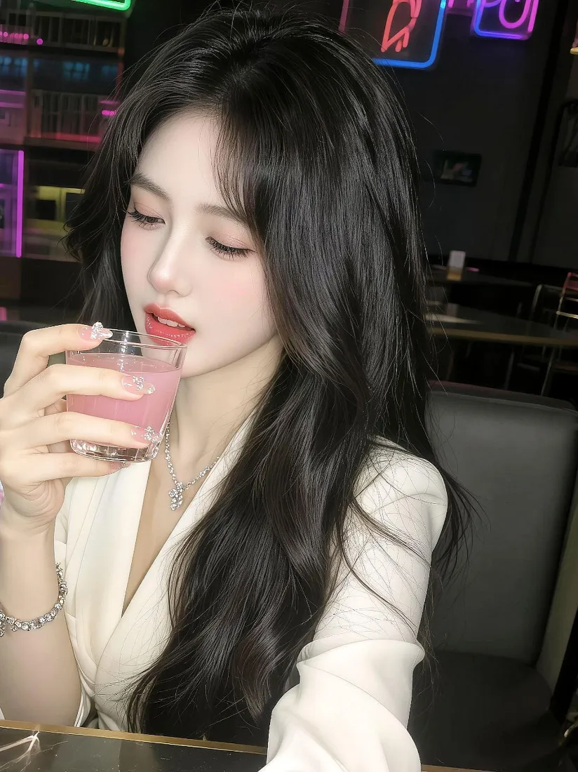 气质美女手机壁纸｜酒吧氛围感背景图片 - 高颜值手机适配「哲风壁纸」