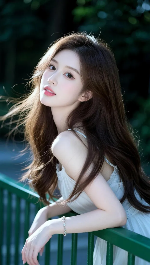 清纯美女手机壁纸｜户外绿植背景图片 - 清爽夏日人像「哲风壁纸」