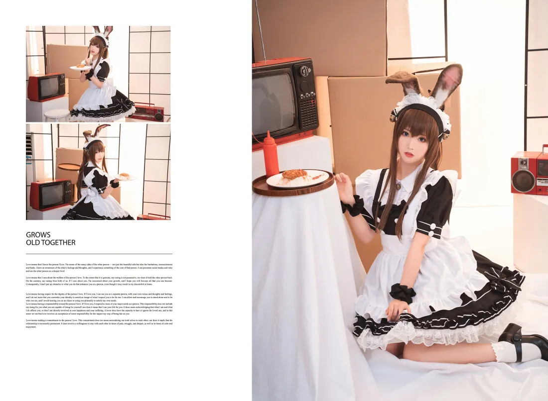 5k阿米娅壁纸｜女仆cosplay背景图片 - 面饼仙儿写真「哲风壁纸」