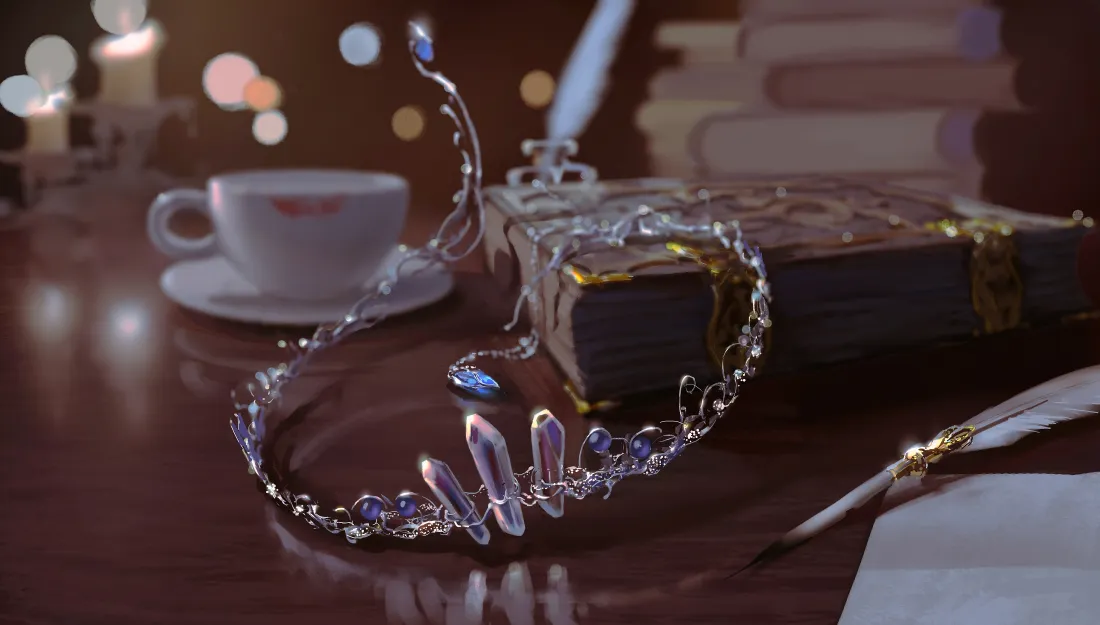 4k鬼刀壁纸｜皇冠桌面背景图片 - WLOP原创插画「哲风壁纸」
